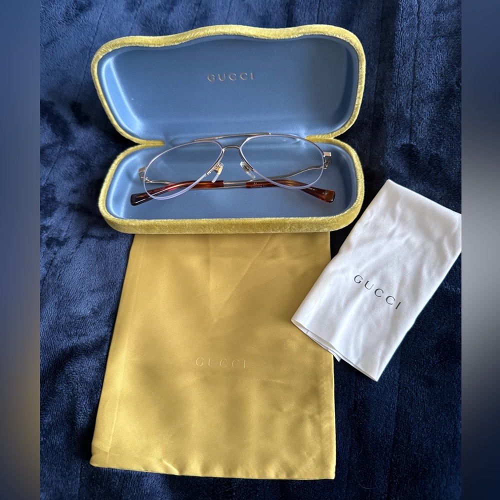 Gucci Aviator Prescription Eyeglasses Frame